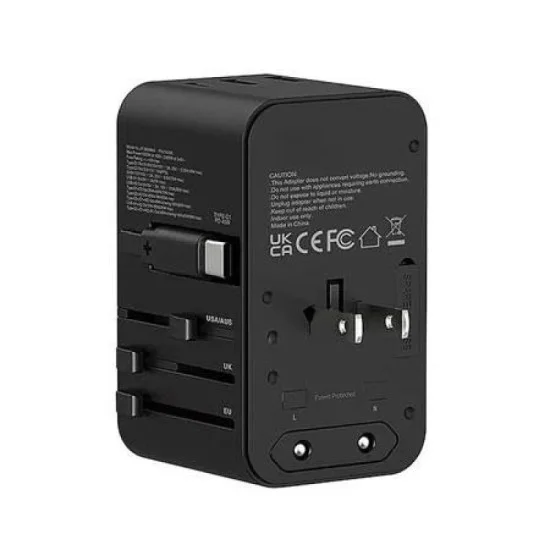 Xpower Ta70C Built-In Cable 70W Pd+Pps Gan Travel Adaptor - Black